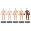 niannyyhouse DOD 10cm Doll Action Figures Body Suitable for 1/12 BJD Dolls Head (Normal White-Standard Package A)