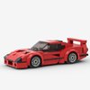 Red Sports Car MOC Building Blocks,Speed Champions Cars Toy Building Sets,City Vehicle DIY Building Bricks for Kids and Adults-197PCS