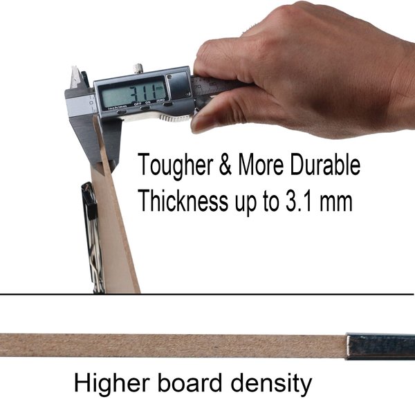 Drawing Board 18 x 24 Three Clip Drawing Boards for Artists Hardboard Art Clipboard Low Profile Clip Pack of 1