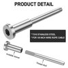 BLIKA 50 Pack Invisible Cable Railing kit, T316 Stainless Steel 1/8" Invisible Receiver and Swage Stud End for Cable Railing, Swage Tensioner 1/8" for Wood/Metal Post, Cable Railing Hardware