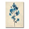 Illustration Of A Flower With Blue Flowers, Basil Organic Simplicity, Natural Core, Decor Poster
