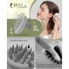 BEAUTLOHAS. Scalp Massager Shampoo Brush, Scalp Scrubber with Soft Silicone Bristles, Scrubber Scalp Exfoliator for Dandruff Removal，Hair Grouth,Wet Dry Hair Massager Brush for All Hair (Gray)