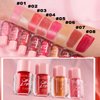 Easilydays Moisturizing Glossy Lip Gloss, Spicy Long-Lasting Plumping Lip Oil Gloss, Color Lip Glaze Lipstick, Natural Lip Plumper Gloss Make Lips Fuller & Moisturizing, Lip Volume Hydrating (B, 07)