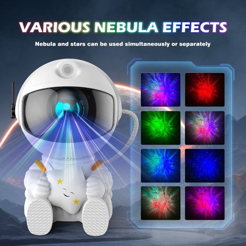 Astronaut Light Projector, Galaxy Projector for Bedroom, Star Projector Galaxy Light, Night Light for Kids, Boys and Girls Room Decoration, Game Room, Home Theater, Ceiling, Timer, Remote Control