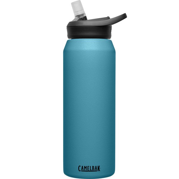 CamelBak eddy+ Water Bottle with Straw 32oz - Insulated Stainless Steel, Larkspur