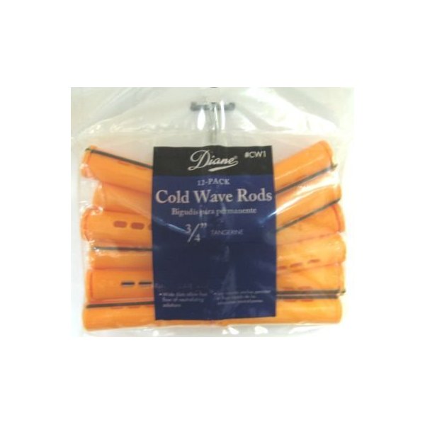 Diane Cold Wave Rods 3/4" Tangerine #Cw1 12pk