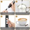 Cold Foam Frother for Coffee, Tea, Chai, Matcha, Latte, Hot Chocolate Milk Frother Easy to Use 3 Speeds With 3 Handles