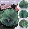 GORGECRAFT 10 Yards Ruffled Fabric Organza Trims Gradient Pleated Lotus Leaf Trim Lace Fabric Ribbon Tulle Border Retro Chiffon Trimmings Decorative Applique for Sewing Dress Costume Craft(Teal)