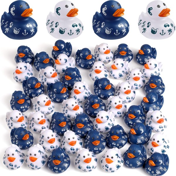 Jerify Cruise Ships Sailing Duck 2 Inch Beach Rubber Ducks Bulk Cruise Ducks Summer Rubber Ducks Cruise Ship Toy for Carnival Party Birthday Gift Classroom Incentives and Bath Pool Activity (12 Pcs)