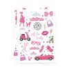 Crazy Night Pink Girl Temporary Tattoos-75 Styles, Pink Princess Baby Shower Birthday Party Decorations, Let's Go Party Supplies