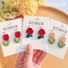 Keoker Flower Clay Cutter- Spring Polymer Clay Cutters, Polymer Clay Flower Cutters, 10 Shapes Floral Clay Earrings Cutters, Boho Clay Cutters for Polymer Clay Jewelry (A)