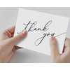 GIFTSFARM Thank You Cards with Kraft Envelopes & Stickers, 5 x 3.75 Inch Minimalist Design, 100-Pack, White