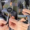 SAMSFX Tape Measure Retractor Fly Fishing Zinger Retractors Carabiner Style Clip on Back Tether Tools Badge Holder (2PCS in Pack)