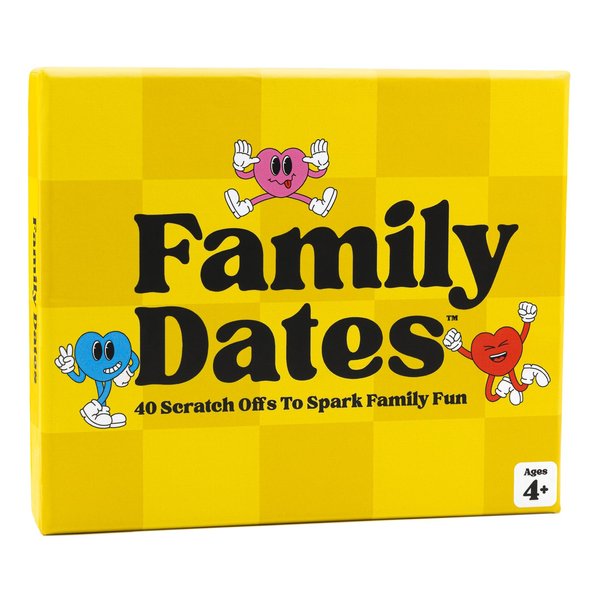 Happy Duo Family Dates 40 Scratch Off Family Date Cards, Date Night Ideas, for Kids, Stocking Stuffers for Kids