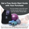 Tune Up Fitness – Coregeous Ball | Psoas Release, Abdominal, Belly & Lower Back Massager | Therapy Stretch Ball for Lower Back Pain, Stress & Digestive Relief, Improved Breathing & Sleep (Graphite)