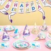 WERNNSAI Unicorn Birthday Party Hats - 12 PCS Unicorn Party Supplies Paper Cone Hats Party Headwear for Kids Girls Unicorn Party Decoration