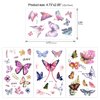 Konsait Kids Tattoos Butterfly Temporary Tattoos Sticker for Girls Children's Birthday Party Bag Filler Gift Idea Party Favors, 154 Pcs Kids Unicorn Butterfly Flower Girls Tattoos