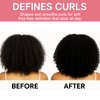 Styling Cream & Slick Back Hair Brush Set for Flyaways, Curl Defining, Smoothing & Sleek Styles – Non-Greasy Hair Tamer Cream with Boar Bristle Brush for Women & Kids, Add Shine, Baby Hairs