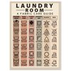Laundry Symbols Guide Magnet - Laundry Magnets for Washing Machine - 6"x8" Helpful Laundry Magnets for Washing Machine, Laundry Guide Magnet for Home, Washing Machine Magnet Laundry Symbols Wall Art
