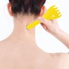 SAICOOS Head Massage Facial Yoga,Wrinkle Removal Gua Sha Massage Tool, Anti-Aging Anti-Wrinkle Anti-Wrinkle Tool Set, Bionic Hand Tools, Suitable for Head, face, Body, Legs and Back (Green+Brown)