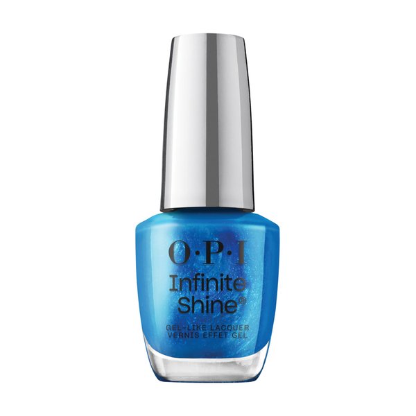 OPI Infinite Shine Do You Sea What I Sea? | Opaque Bright Blue Shimmer Long Wear Gel Like Nail Polish | Vegan, Long Lasting, Streak Free
