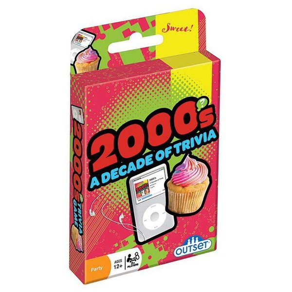 Outset Media 2000's A Decade of Trivia Travel Pack Card Game - for Ages 12 and up