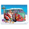 Stonehouse Colletion | Santa Goes Retro | 18 Christmas Cards & Envelopes | Santa's Peace 1960's Peace Bus | USA Made