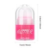 KYDA Roll-on Body Glitter Stick, Chunky Glitter Gel for Face Body Hair, Sparkling Mermaid Chameleon Sequins Paint Jelly, Multiuse Makeup Glitter Gel, Hot Pink