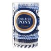 L. Erickson Grab & Go Pony Tube - Sparkle - 15 Pack Ponytail Holder Hair Ties