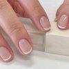 Foccna French Press on Nails Short White Fake Nails Square Acrylic False Nails,Daily Artificial Nails for Women and Girls- 24 pcs
