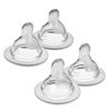 MAM Bottle Nipples Mixed Flow Pack - Medium Flow Nipple Level 2 and Fast Flow Nipple Level 3, for Newborns and Older, SkinSoft Silicone Nipples for Baby Bottles, Fits All MAM Bottles, 4 Pack