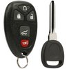 Key Fob Keyless Entry Remote with Ignition Key fits Chevy Suburban Tahoe Traverse/GMC Acadia Yukon/Cadillac Escalade SRX/Buick Enclave/Saturn Outlook (OUC60270, OUC60221)