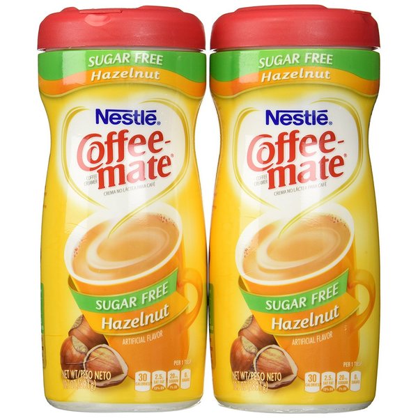Coffeemate Sugar Free Hazelnut 10.2 Ounce (Pack of 2)