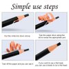U-N Eyebrow Pencil Longlasting Waterproof Durable Automaric Liner Eyebrow 3 Colors to Choose (gray)