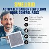 SMELLRID Activated Carbon Flatulence Odor Control Pads: Stop Embarrassing Gas Smell Now!