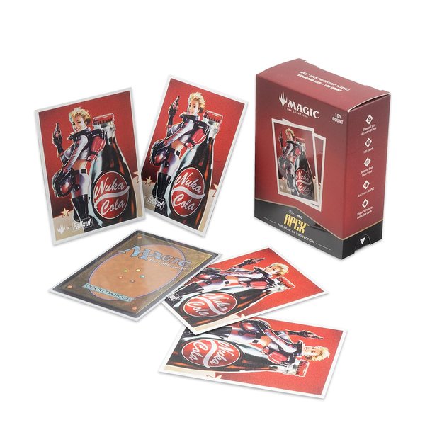 Ultra PRO - Fallout 105ct APEXⓇ Deck Protector Sleeves - Nuka Cola Pinup - for Magic: The Gathering, Exclusive Protective Collectible Trading Card Game Artwork Sleeves Pack