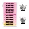 Self-adhesive Lash Clusters 55Pcs Cluster Lashes Cluster Eyelash Extensions Mix8-16mm Sticking Eyelashes Clusters Wispy DIY Eyelash Extension Thin Band For Makeup at Home by W(01)