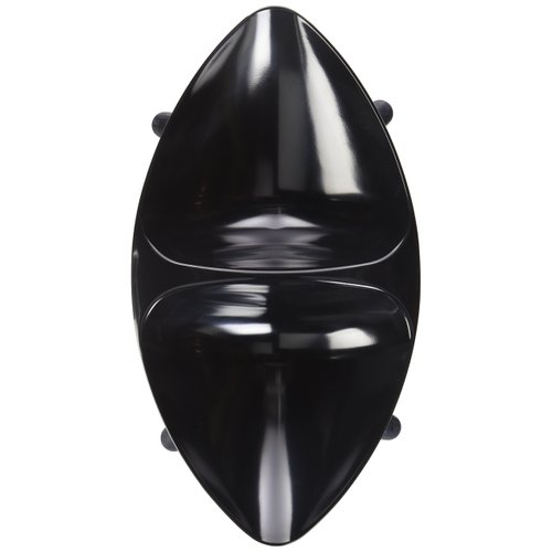 Pet Life ® Melamine Sculpture Dual Food and Water Pet Bowl - Raised Dog Bowl with Durable Rubberized Tough-Traction Grips