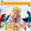 32 Pcs Dinosaur Party Hats - Adjustable Dino Tiaras, Headbands, and Crowns with Ropes for Kids Theme Decoration and Supplies, 16 Styles
