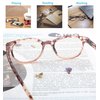 OLOMEE Reading Glasses Women Round Readers Glasses +1.25 for Small Head/Petite Face Cheaters W/Lightweight&Comfortable Fit 4 Pack
