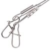 Fishing Egg Sinker Weight Rigs 4pcs Ready Rigs with Sinker Fishing Swivel and Snap Connector Stainless Steel Fishing Leader Wire for Trout Flounder and Bottom Fish