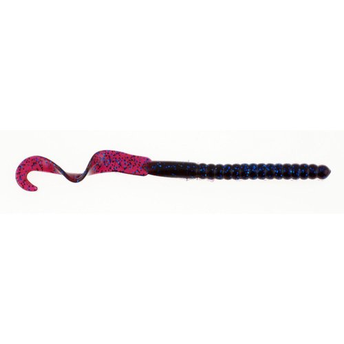 Berkley PowerBait® Power Worm Fishing Bait, Blue Fleck, 7in | 18cm, Irresistible Flavor, Classic Curly Tail Worm Profile, Ideal for Spring, Summer and Fall Fishing