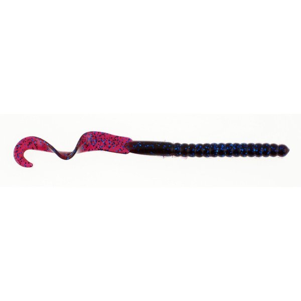 Berkley PowerBait® Power Worm Fishing Bait, Blue Fleck, 7in | 18cm, Irresistible Flavor, Classic Curly Tail Worm Profile, Ideal for Spring, Summer and Fall Fishing