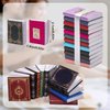 48pcs Miniatures Dollhouse Books, 1:12 Scale Mini Books Doll House Decoration Pretend Play Toys Assorted Dollhouse Accessories Model Doll Toy Supplies for Crafts Doll Houses (2 Styles)