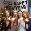 Black Happy New Year 2025 Balloons, 16 Inch Happy New Year Balloons Black,New Years Eve Party Supplies 2025 Balloons Black, New Years Decorations 2025,NYE Balloons, New Years 2025 Balloons