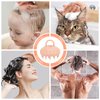 Solid Sillicone Scalp Brush Hair Shampoo Brush Scalp Scrubber Head Scalp Massager Exfoliating Hair Wash Brush Cleansing Dandruff Brush for Shower