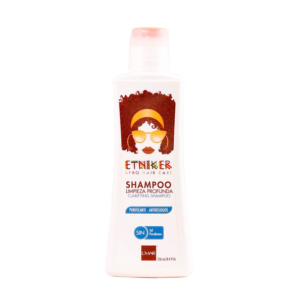 ETNIKER Deep-Cleansing Clarifying Shampoo | Afro-textured, Curly & Wavy hair | Remove Build-Up & Restore Shine | Free from Salt and Parabens | by L’mar | Size: 8.4 fl oz (250 mL)