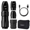 Xnet Wilk Wireless Tattoo Gun Machine Brushless Motor Straight Drive Bar - 2400mAh & Extra 1800mAh Batteries Rotary Tattoo Cartridge Pen with Digital Display for Professional Tattoo Artists& Beginners