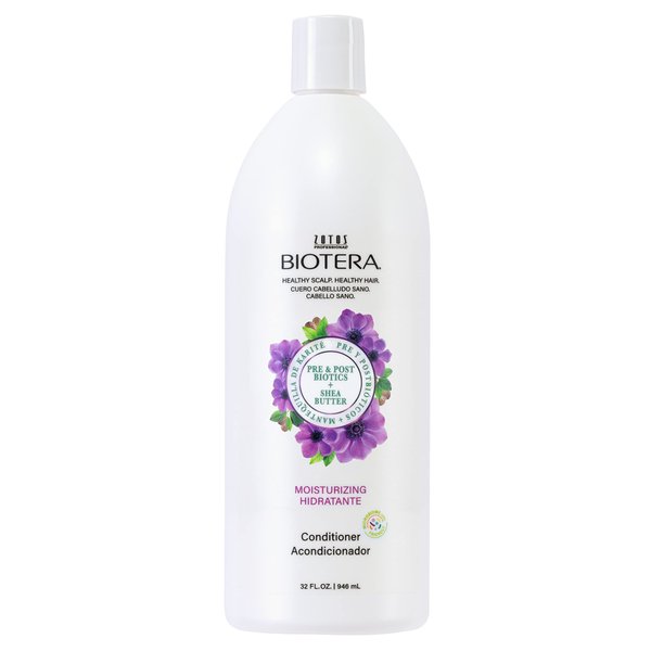 Biotera Moisturizing Conditioner | Hydrates & Moisturizes Dry, Medium, Fine Hair | Microbiome Friendly | Vegan & Cruelty Free | Paraben Free | Color-Safe | 32 Fl Oz