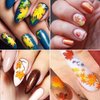 Fall Nail Stickers, 3D Self-Adhesive Autumn Nail Decals Maple Leaf Nail Art Design for Acrylic Nails Thanksgiving Nail Accessories for Women Girls Kids (8 Sheets)